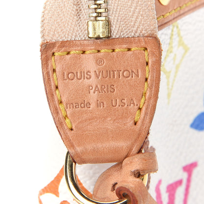 Louis Vuitton Monogram Multicolor Pochette Accessories White 6 of 8