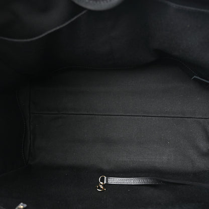 Chanel Mixed Fibers Calfskin Striped Medium Deauville Black 5 of 10