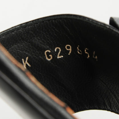 Chanel Lambskin Camellia Sandals 37 Black 9 of 9