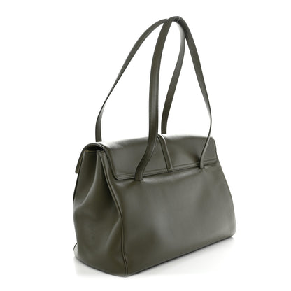 Celine Calfskin Large Soft 16 Bag Dark Olive 3 of 11