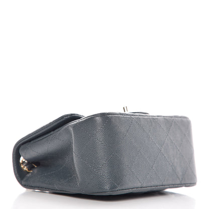 Chanel Caviar Quilted Mini Square Flap Dark Grey 4 of 9