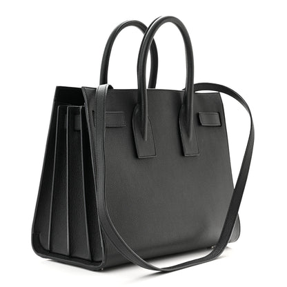 Saint Laurent Grained Calfskin Small Sac De Jour Black 4 of 13