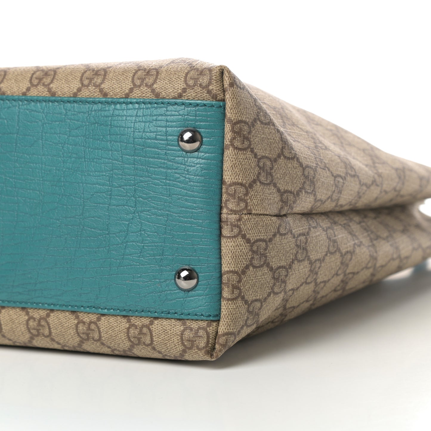 GG Plus Monogram Small Vertical Tote Turquoise