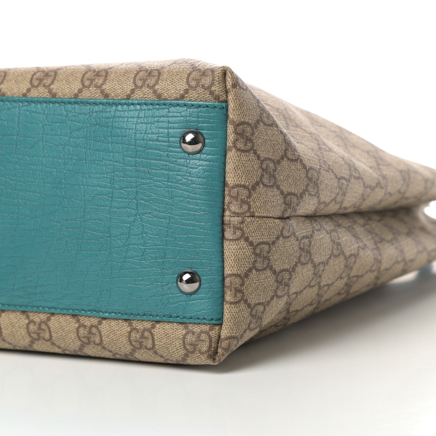 Gucci GG Plus Monogram Small Vertical Tote Turquoise 10 of 16
