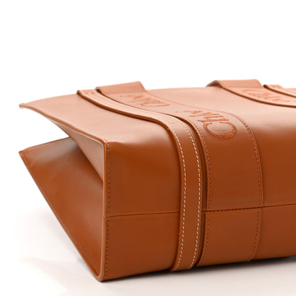 Chloe Calfskin Medium Woody Tote Caramel 10 of 11