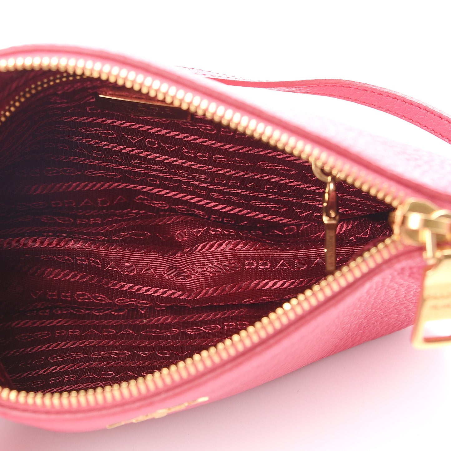Vitello Daino Pochette Bag Peonia