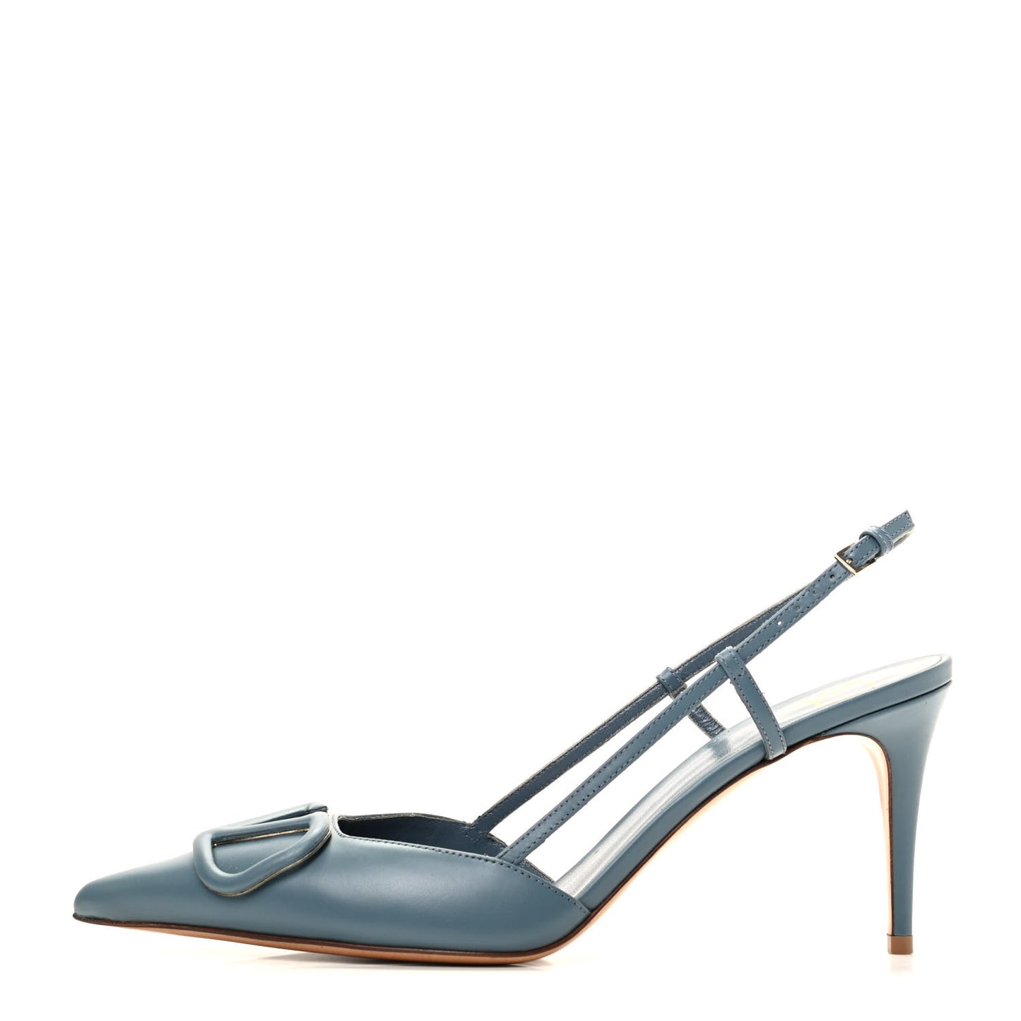 Calfskin Tonal Vlogo Slingback 80mm Pumps 39.5 Amadeus
