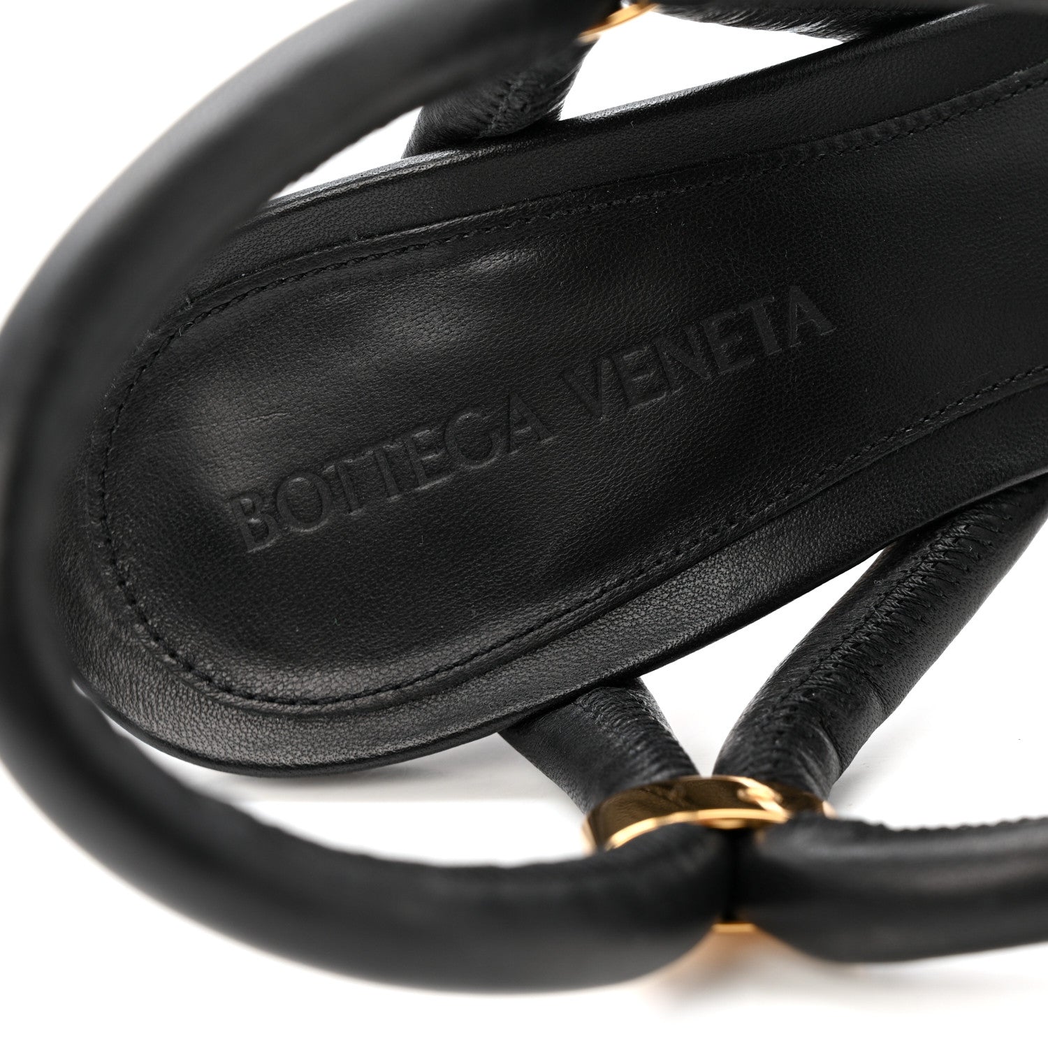 Bottega Veneta Nappa Stretch Sandals 36 Black 10 of 10
