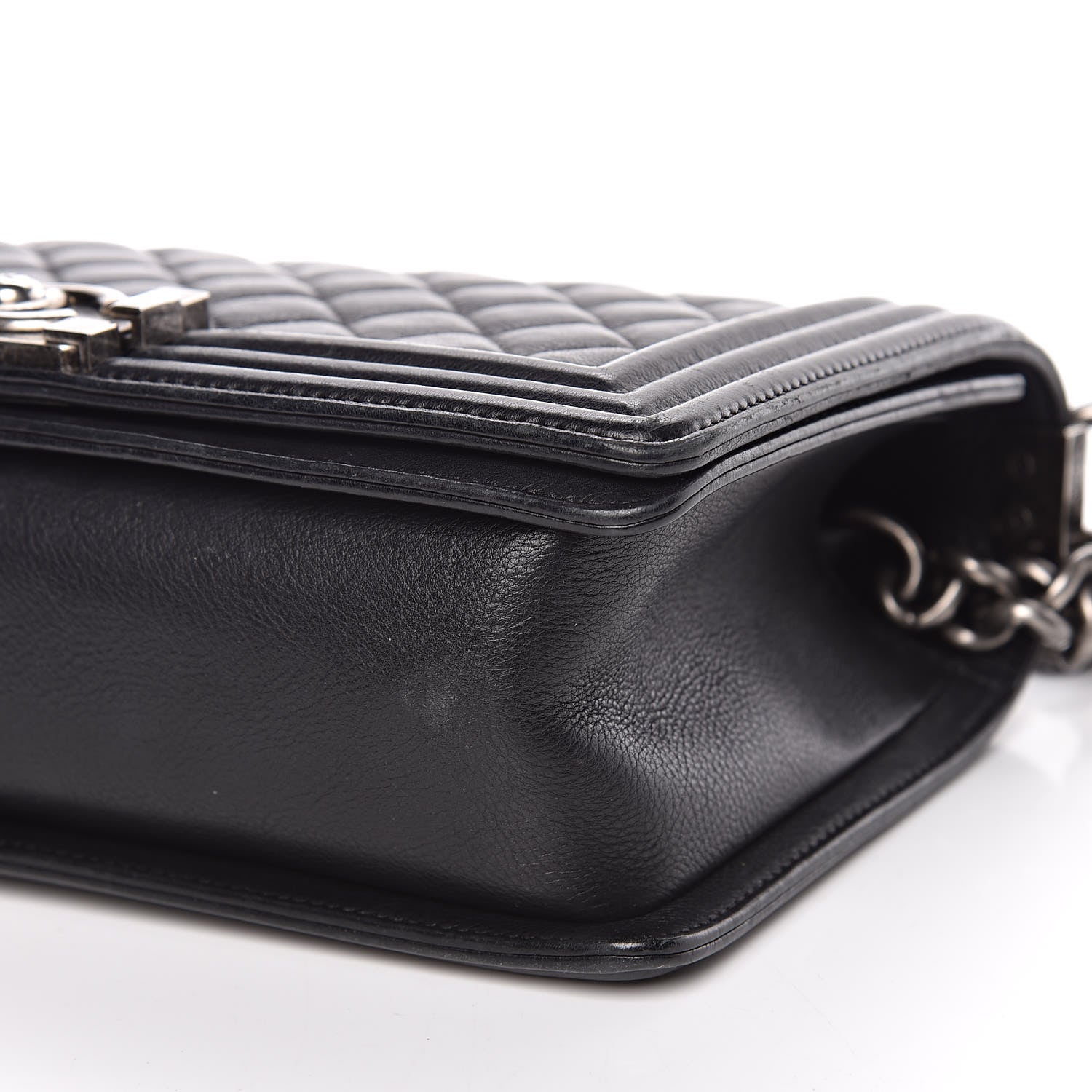Chanel Calfskin Quilted Medium Boy Flap Black 9 of 18
