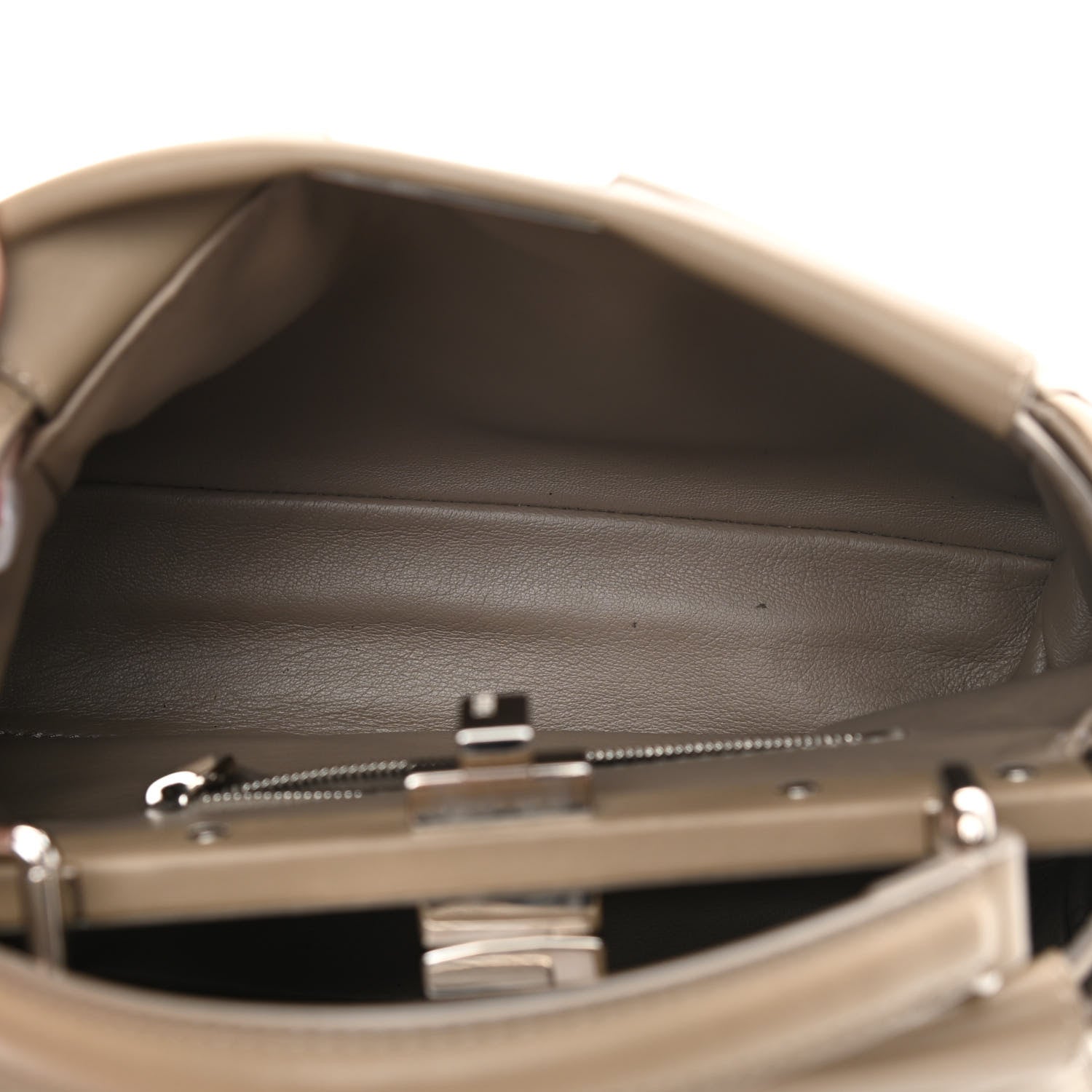 Fendi Nappa Mini Peekaboo Iconic Satchel Tortora 6 of 13