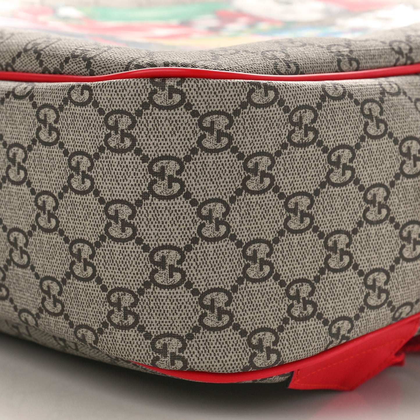 GG Supreme Monogram Cat Print Childrens Backpack Multicolor