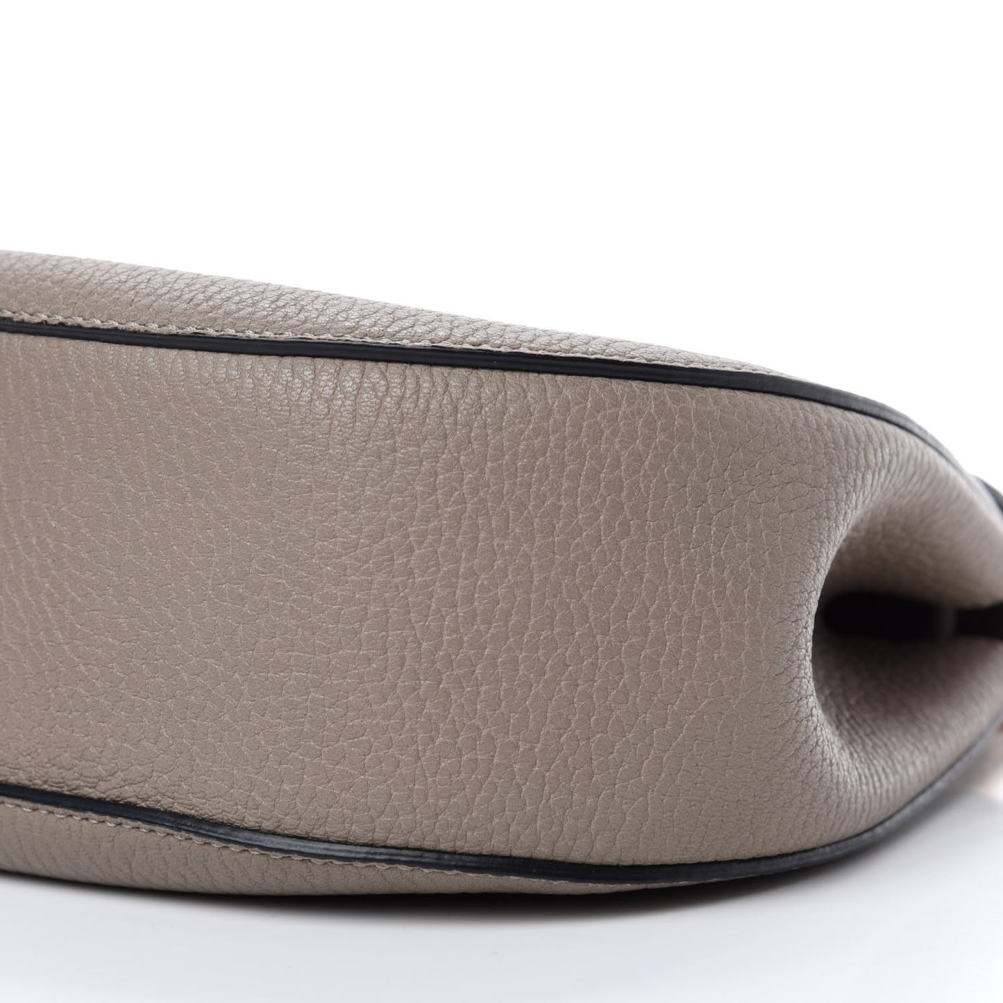 Grained Lambskin Drew Shoulder Bag Motty Grey