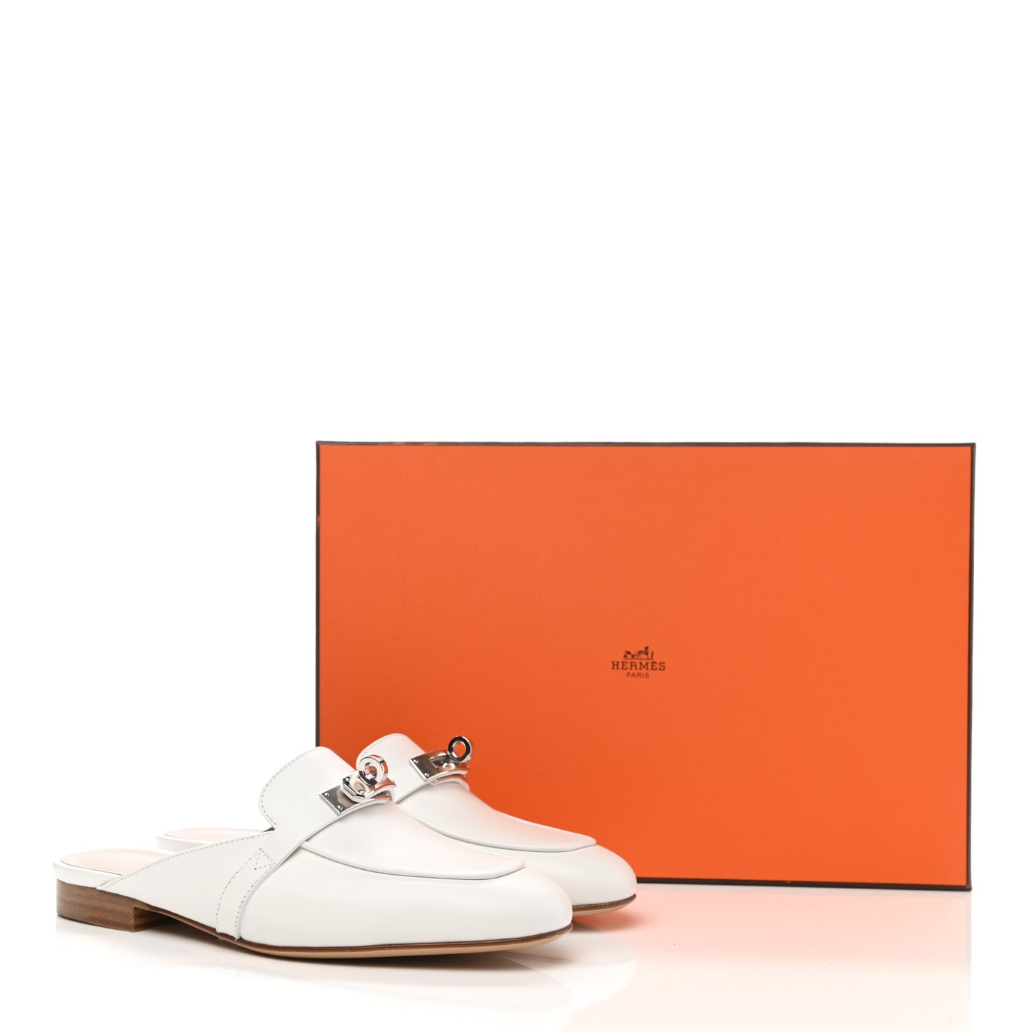 Calfskin Oz Mules 35 White