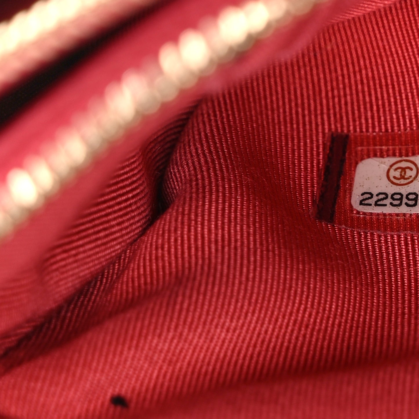 Caviar Quilted Small Clutch With Chain Pink