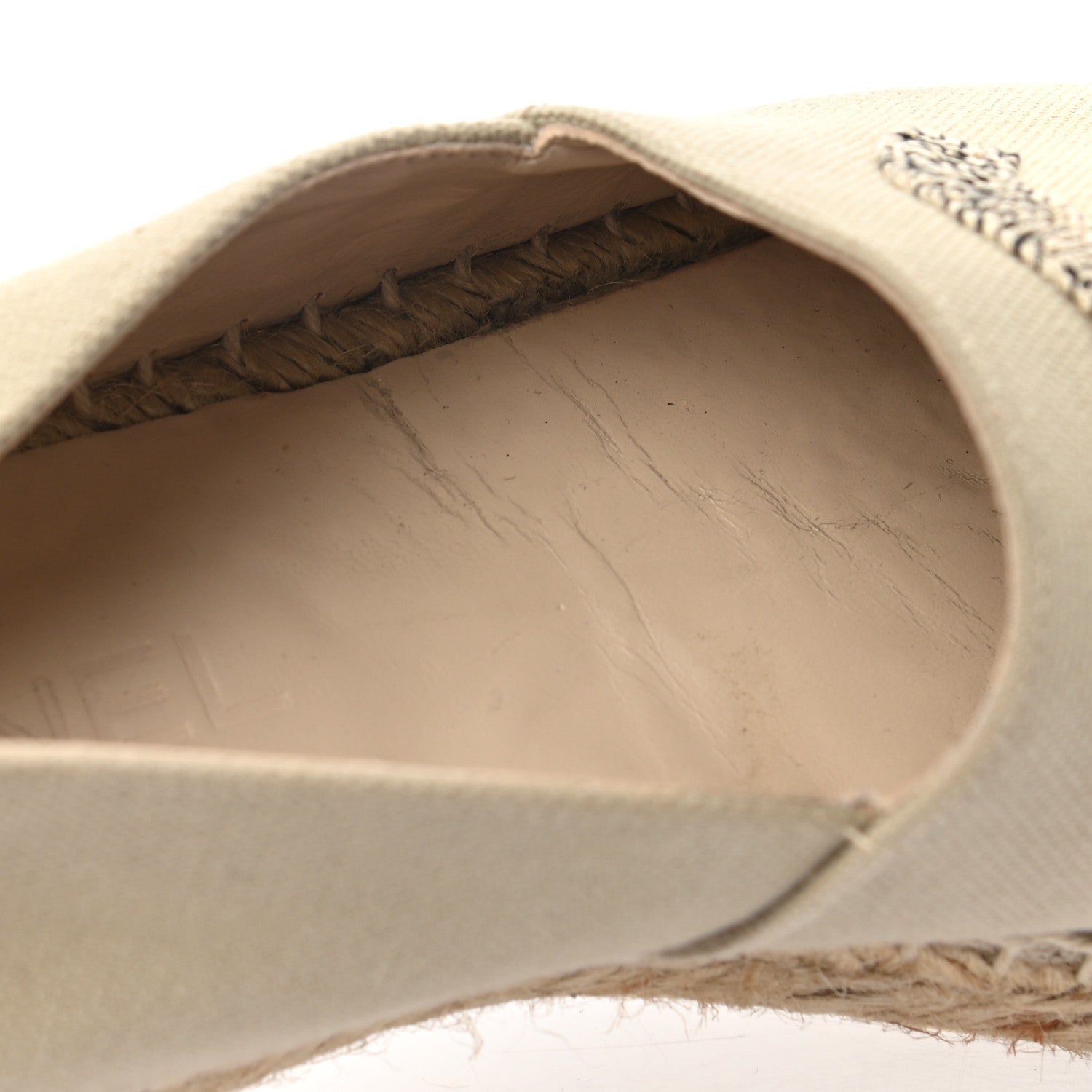 Chanel Canvas Grosgrain CC Espadrilles 38 Light Green Black 8 of 11