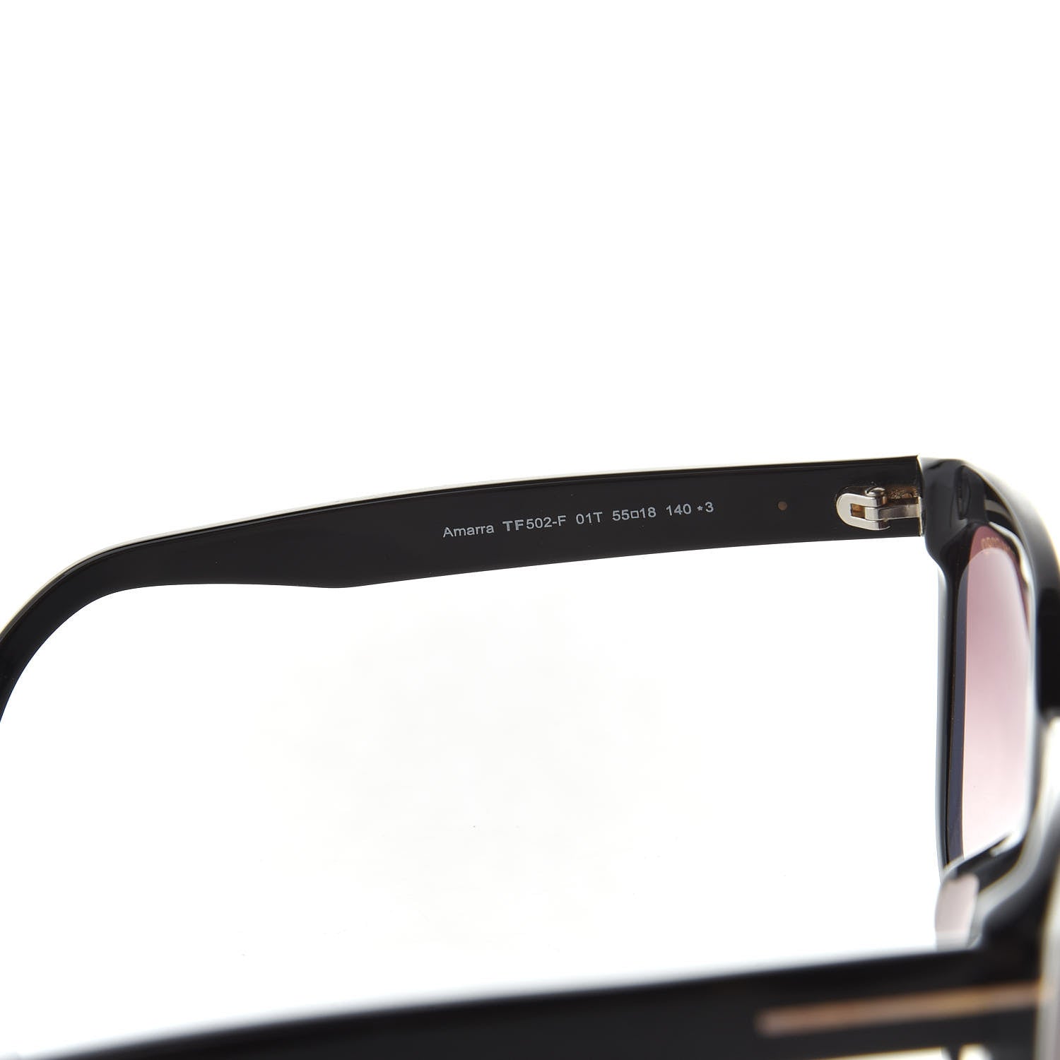 Tom Ford Amarra Sunglasses TF502 Black 4 of 7