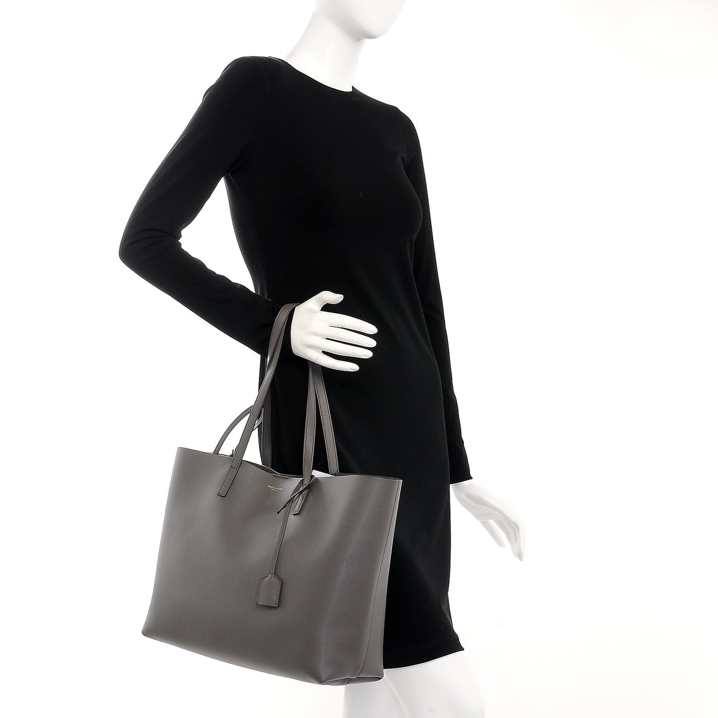 Calfskin Large Shopping Tote Earth