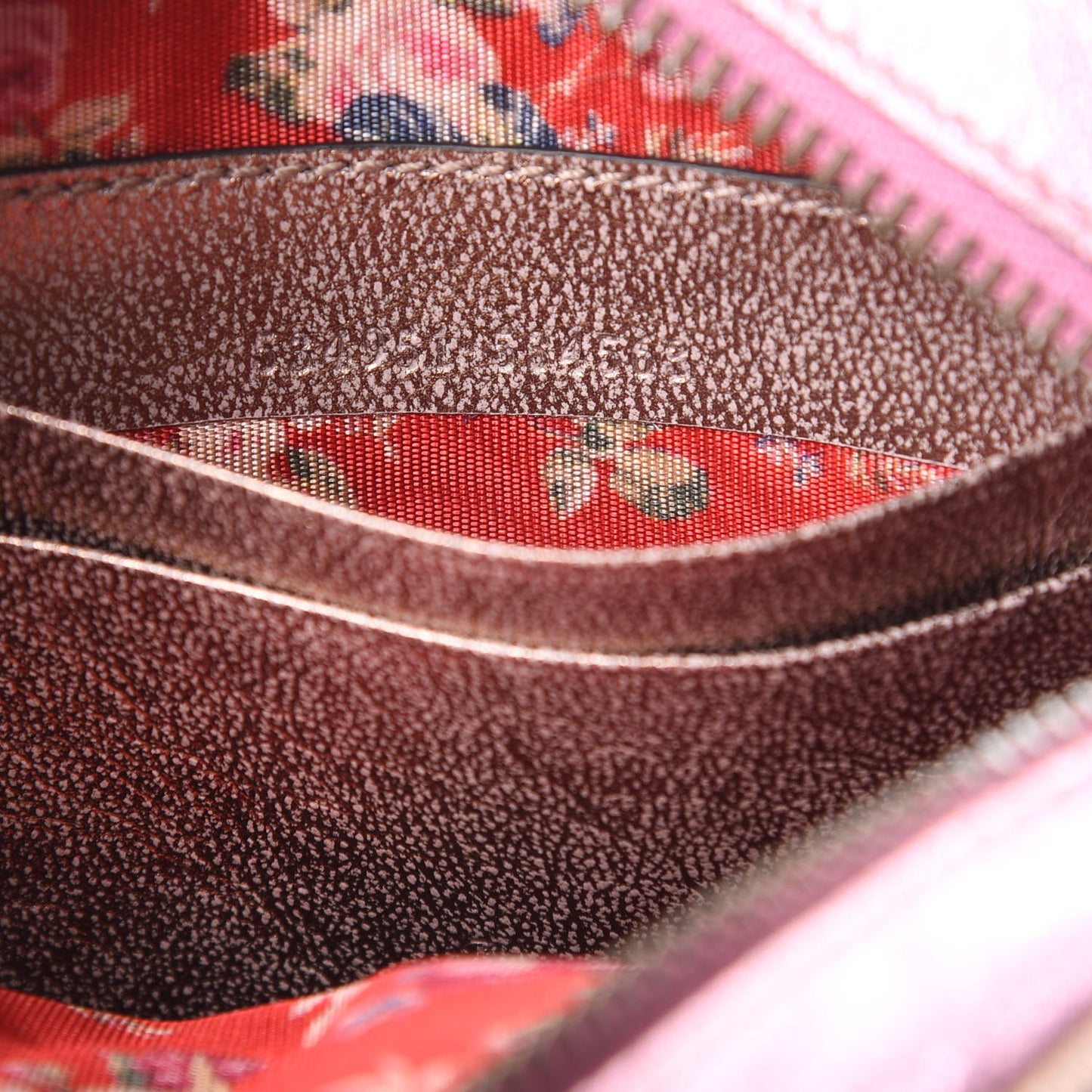 Laminated Nappa Trapuntata Mini Zumi Dome Shoulder Bag Rosa Lago Rame