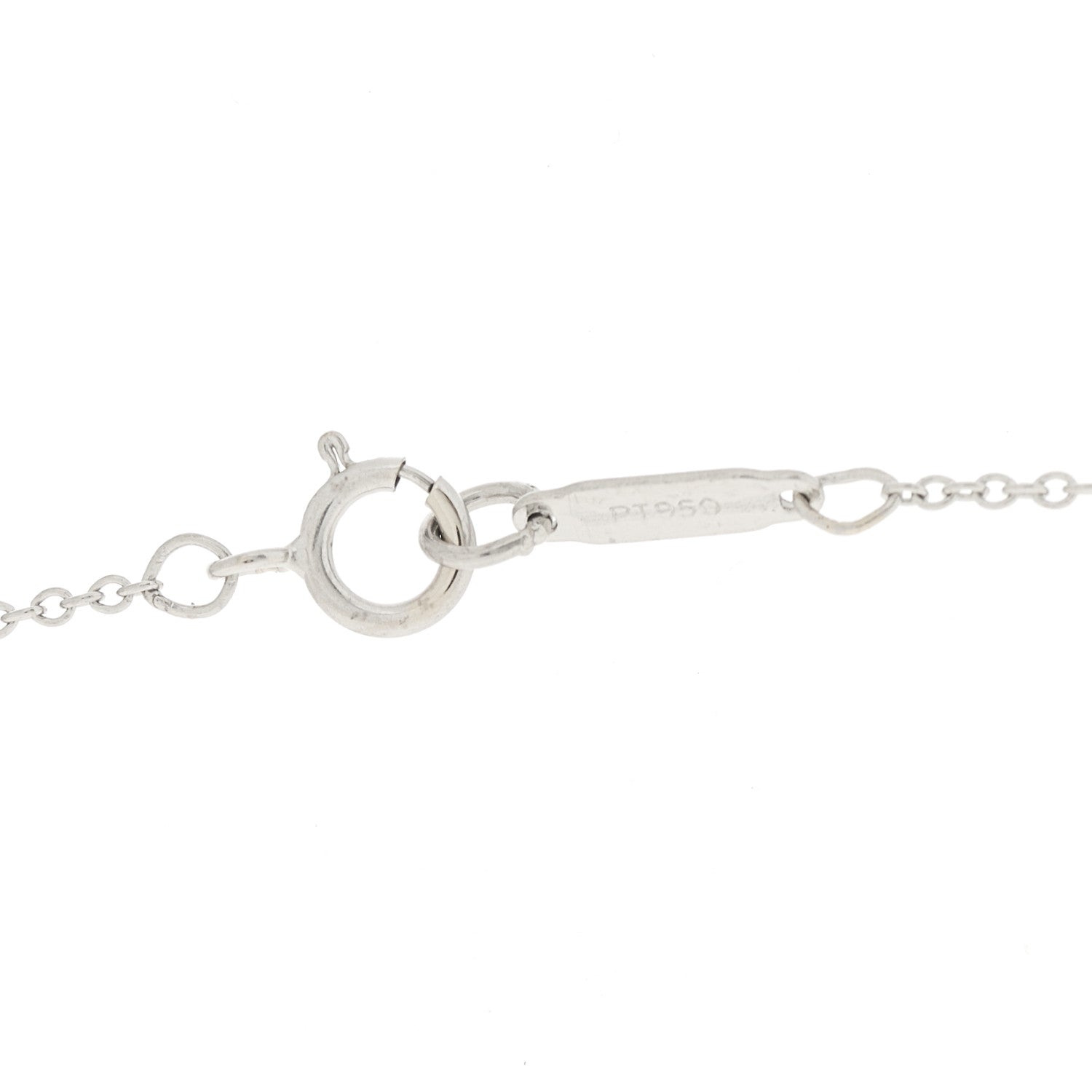 Tiffany Platinum Diamond Large Cross Pendant Necklace 5 of 7