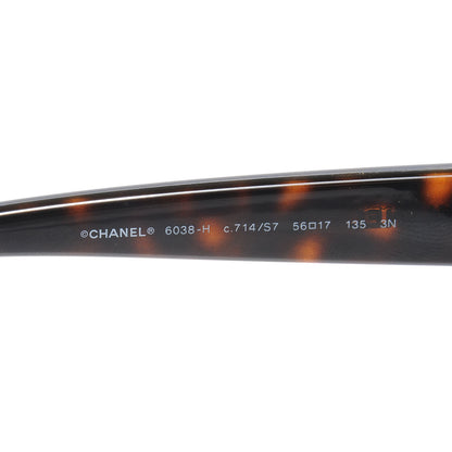 Chanel Freshwater Cultured Pearl Butterfly Sunglasses 6038 H Tortoise 4 of 5