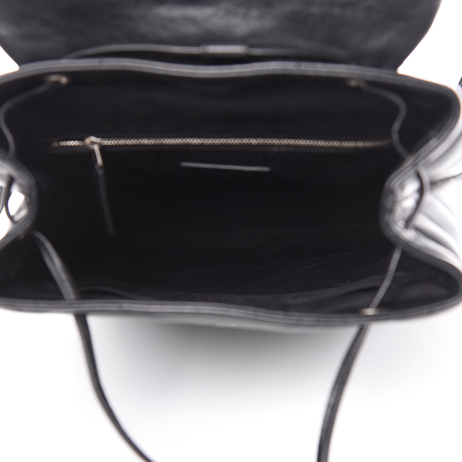 Saint Laurent Calfskin Y Quilted Monogram Medium Loulou Backpack Black 4 of 11