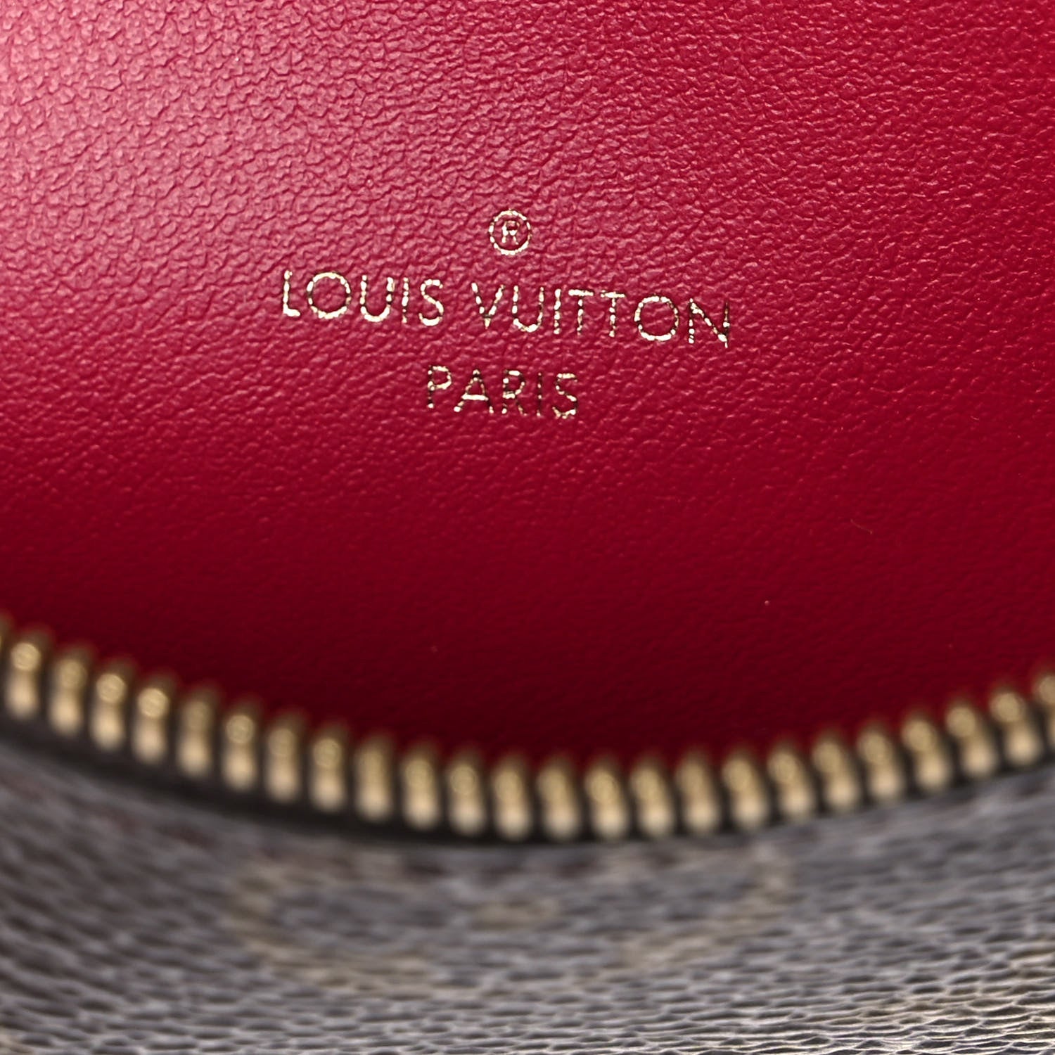 Louis Vuitton Monogram Felicie Chain Wallet Zippered Insert Fuchsia 6 of 7