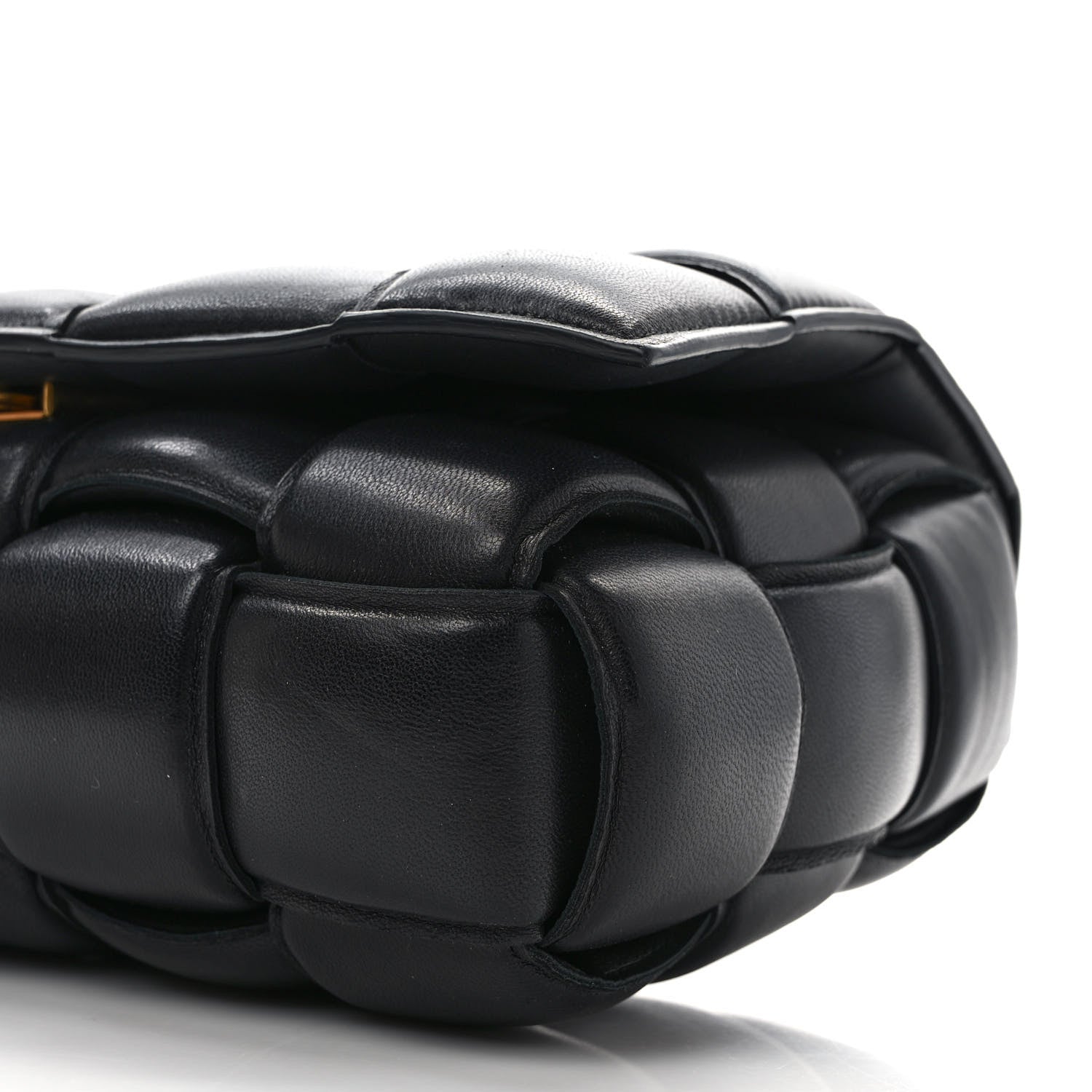 Bottega Veneta Nappa Maxi Intreccio Padded Cassette Crossbody Bag Black 8 of 8