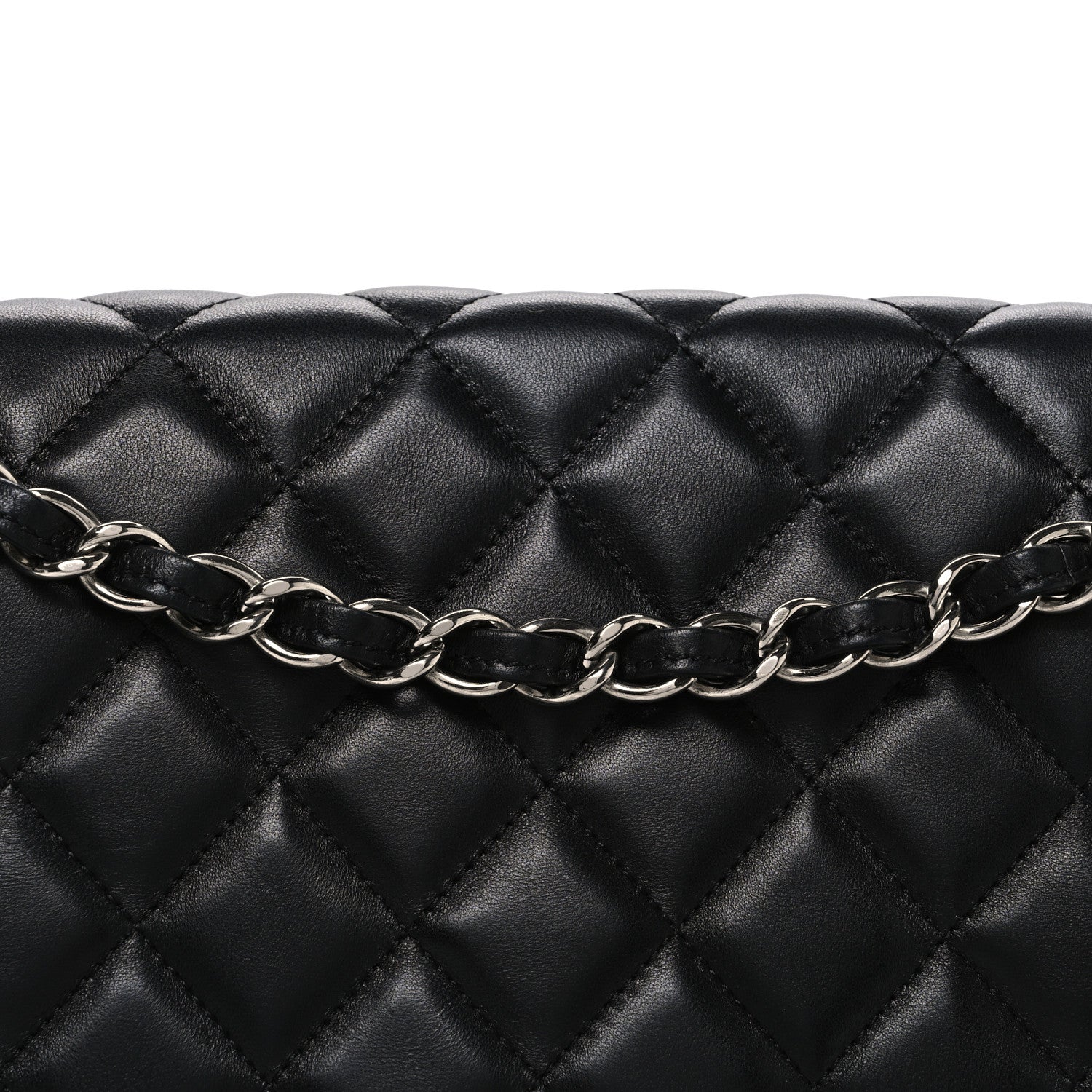 Chanel Lambskin Quilted Maxi Single Flap Black 8 of 10