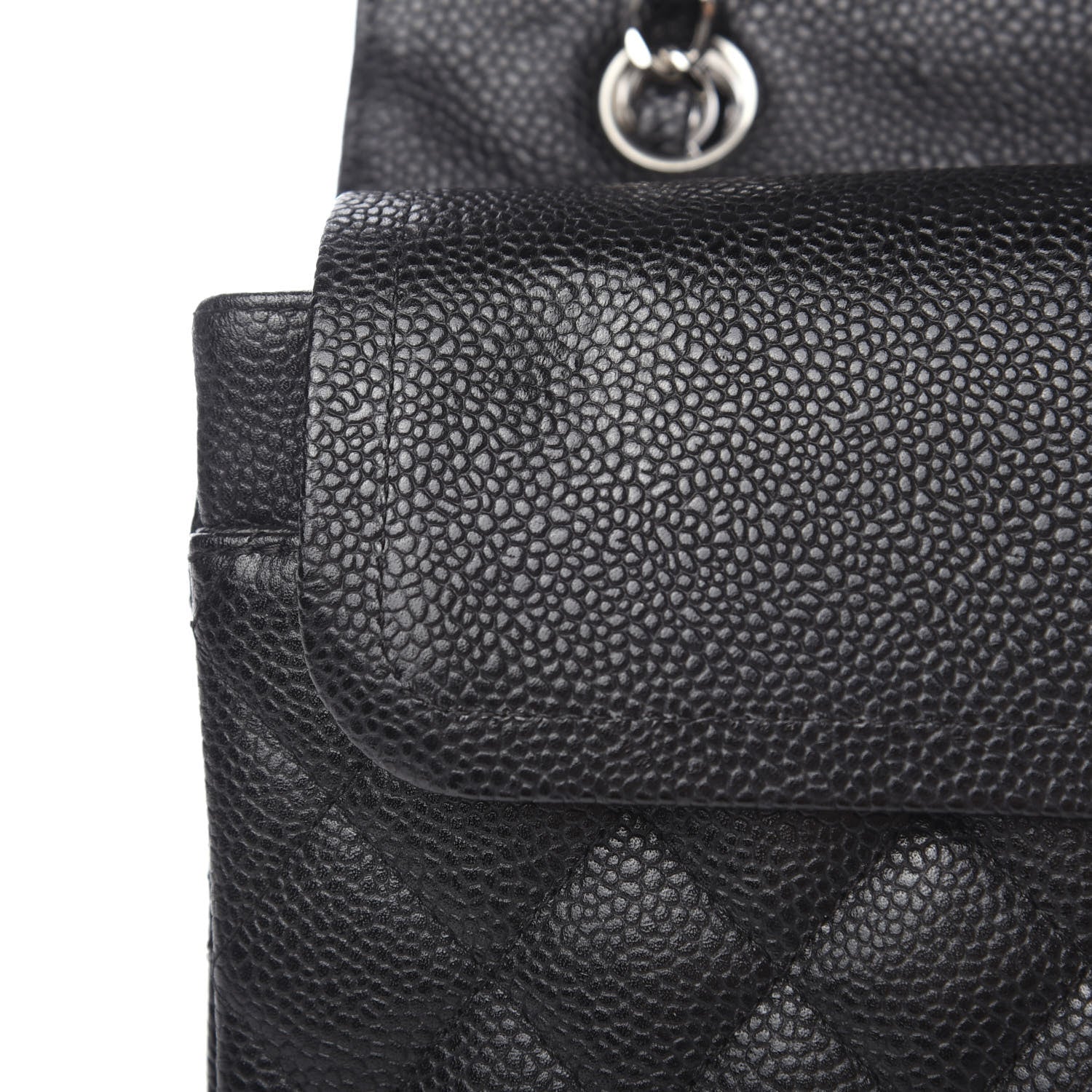 Chanel Caviar Quilted Medium Double Flap Black 7 of 10