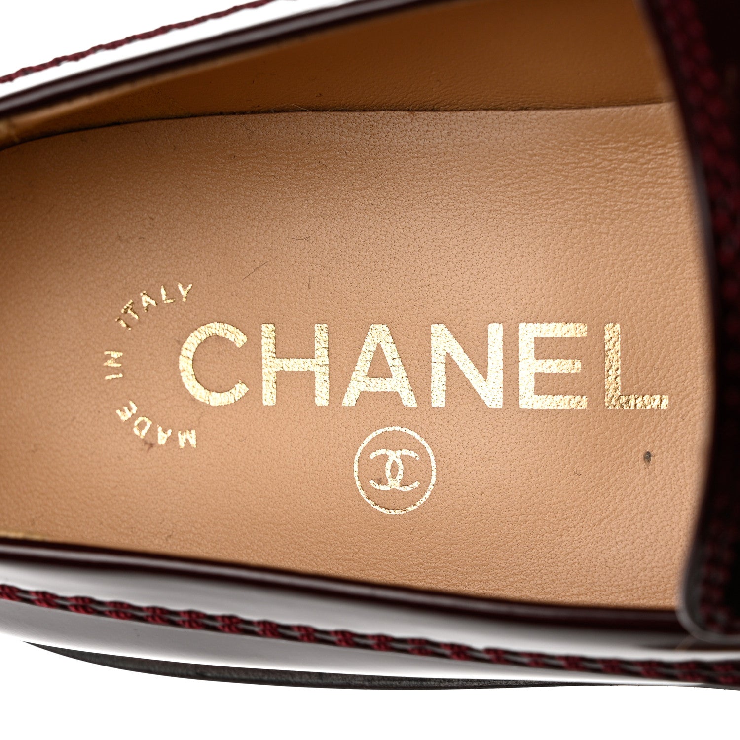 CHANEL バーガンディ ローファー 上質な贅沢☆》CHANEL ローファー バーガンディ