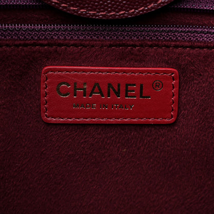 Chanel Caviar Small Studded Deauville Tote Burgundy 6 of 11