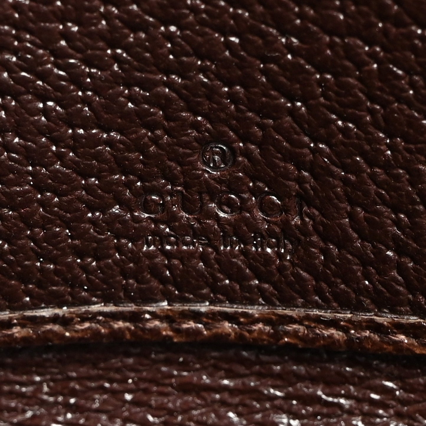 Monogram Metal Bar Zip Around Wallet Dark Brown