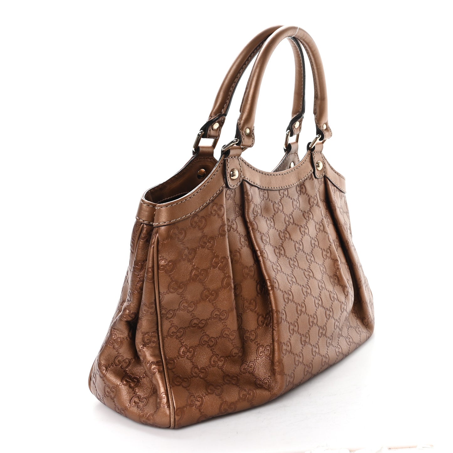 Guccissima Medium Sukey Tote Brown