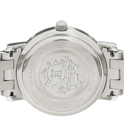 Hermes Stainless Steel 24mm Clipper Quartz Watch White 4 of 4