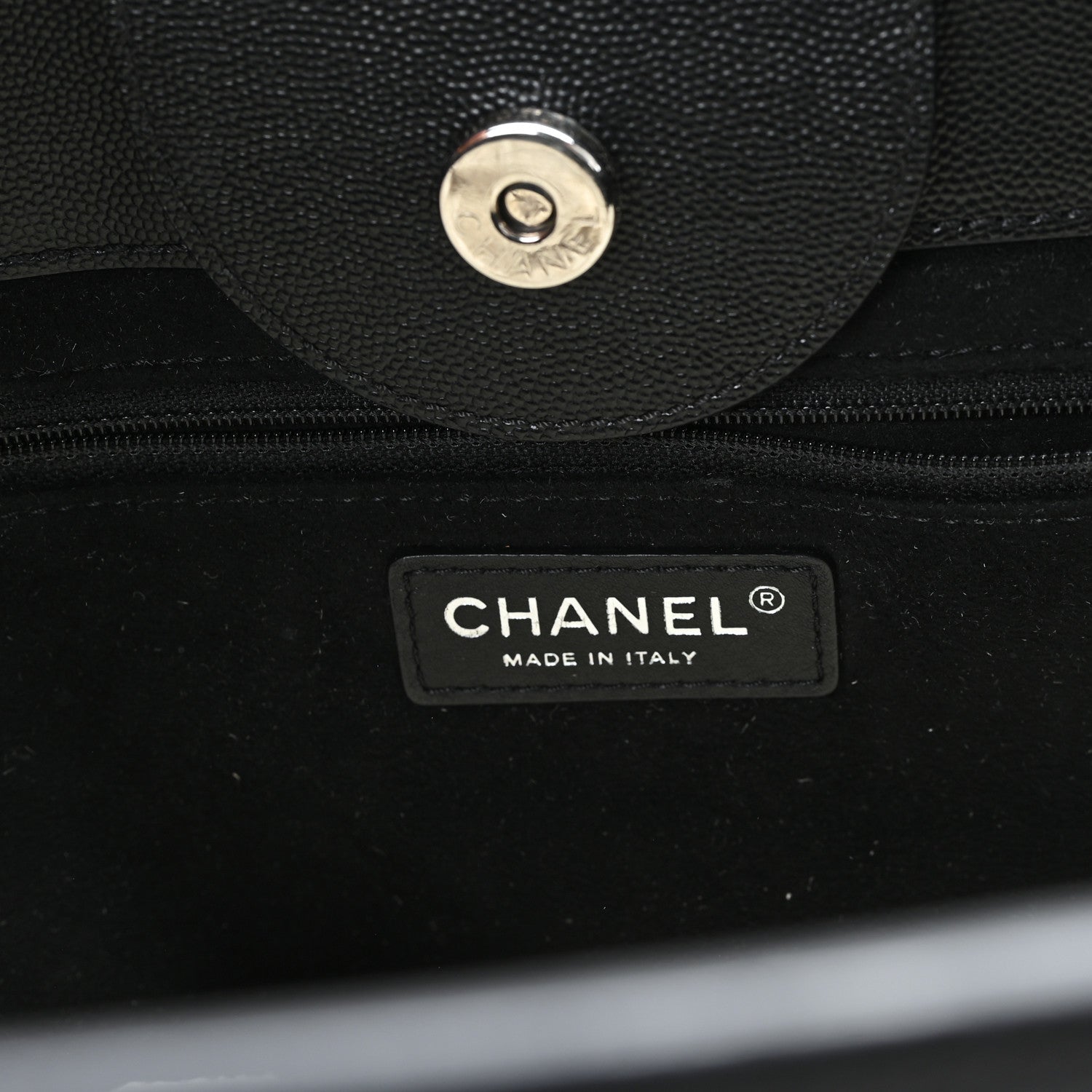 Chanel Caviar Medium Studded Deauville Tote Black 6 of 10