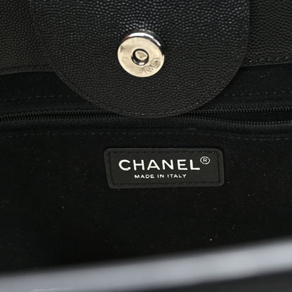 Chanel Caviar Medium Studded Deauville Tote Black 6 of 10