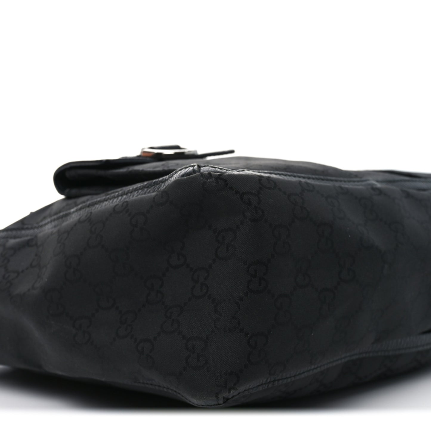 Nylon Monogram Abbey D Ring Tote Black