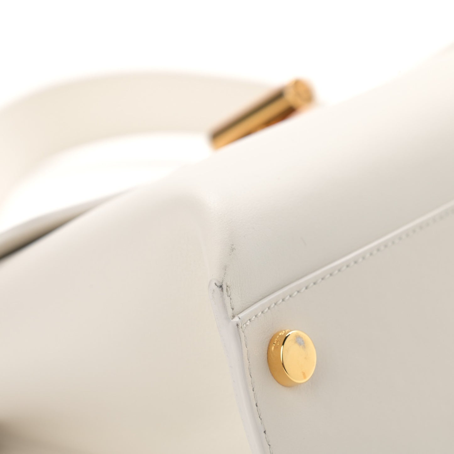 Calfskin Natalia Shoulder Bag Chalk