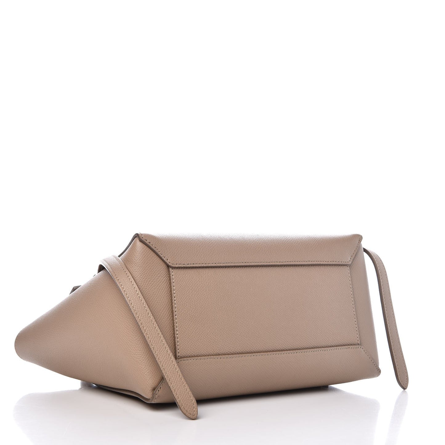 Grained Calfskin Micro Belt Bag Light Taupe