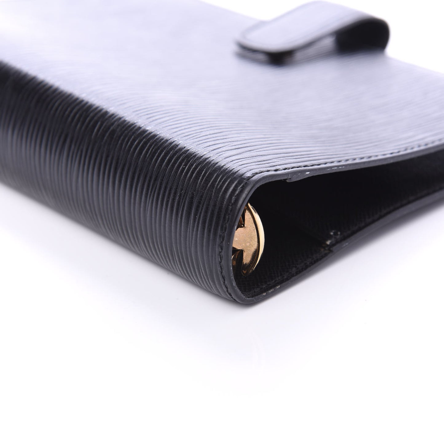 Epi Medium Ring Agenda Cover Black