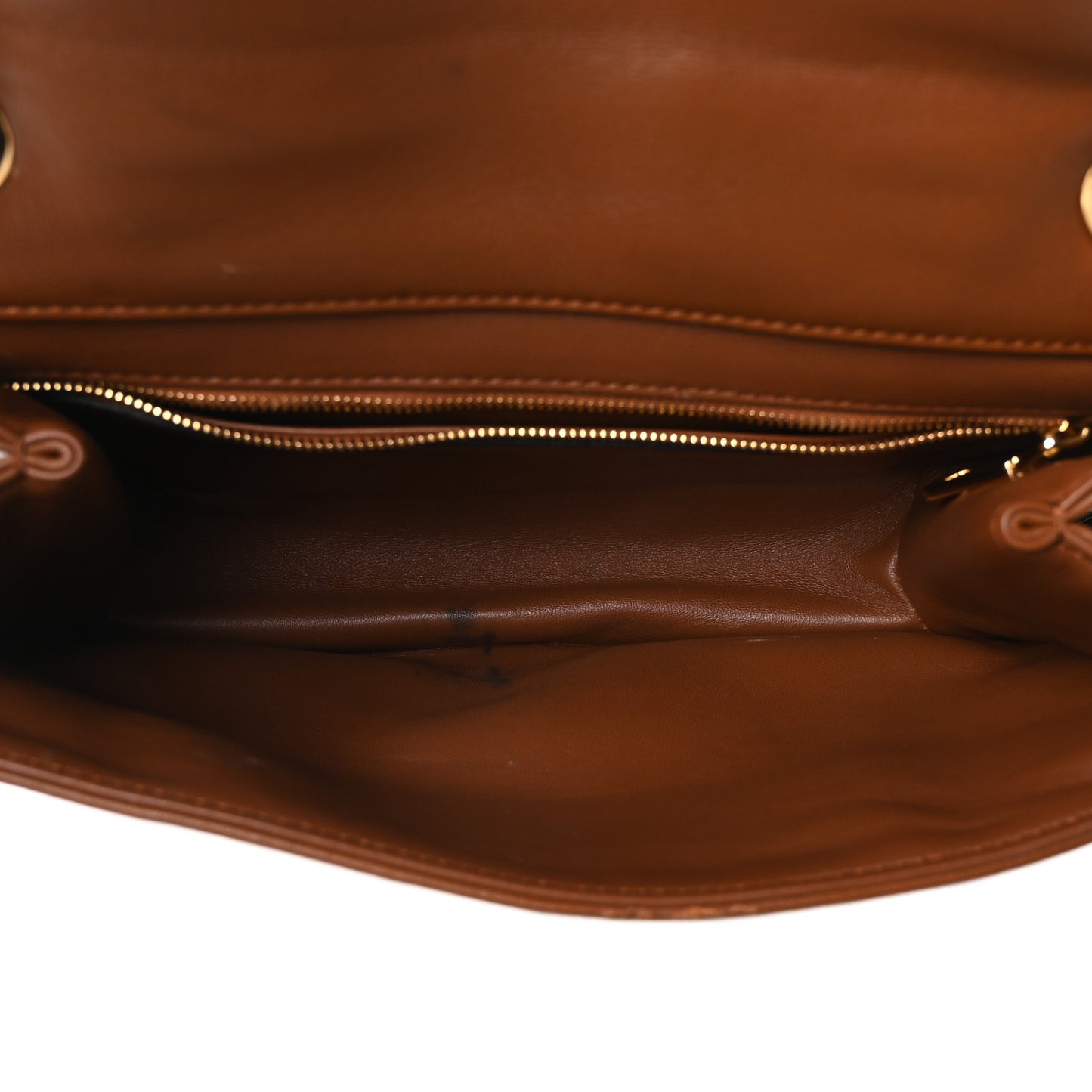 Nappa Vlogo Chain Bag Tobacco