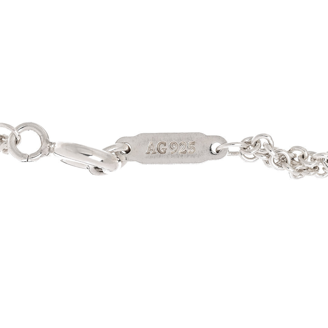 Sterling Silver Infinity Double Chain Bracelet