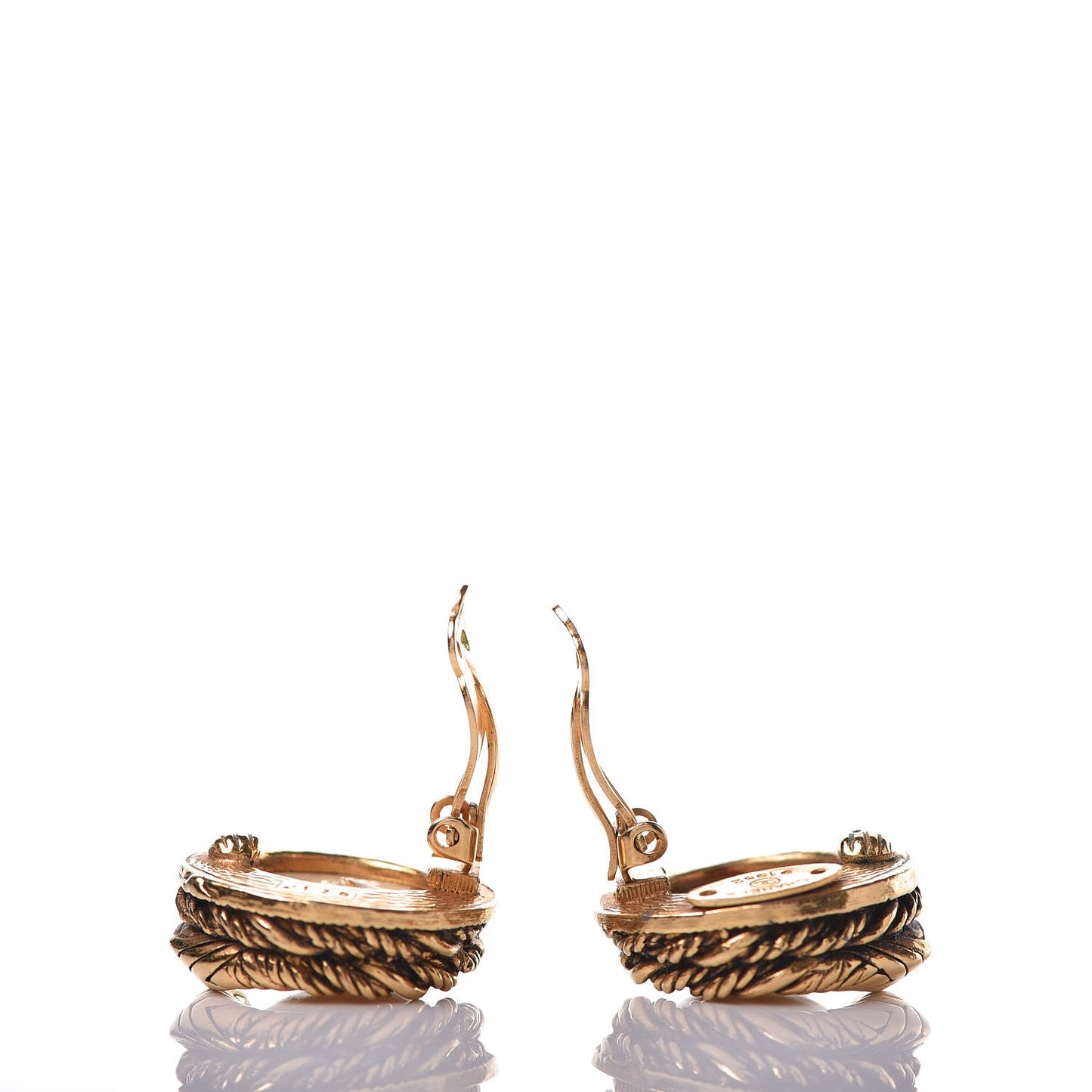 Pearl Clip On Earrings Gold