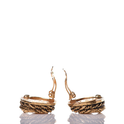 Chanel Pearl Clip On Earrings Gold 3 of 5