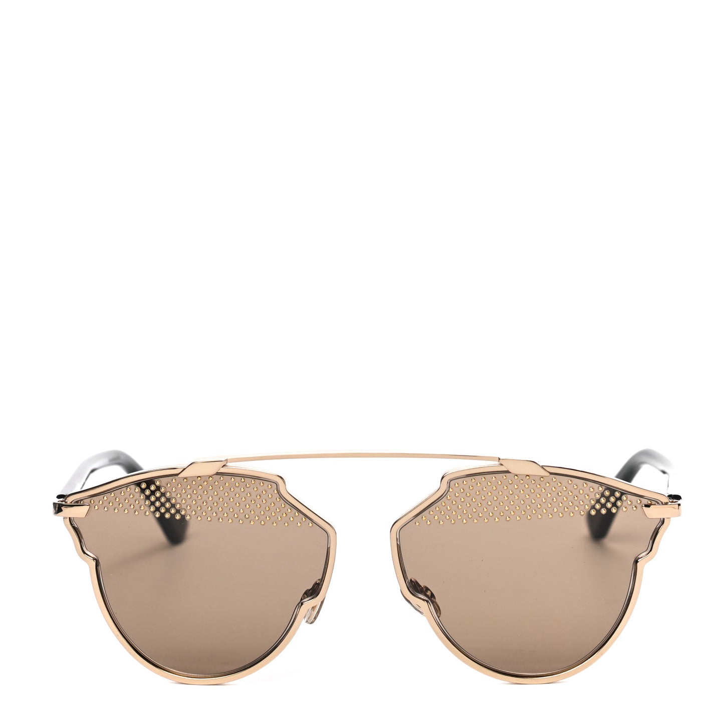 So Real Rise Sunglasses Gold Black
