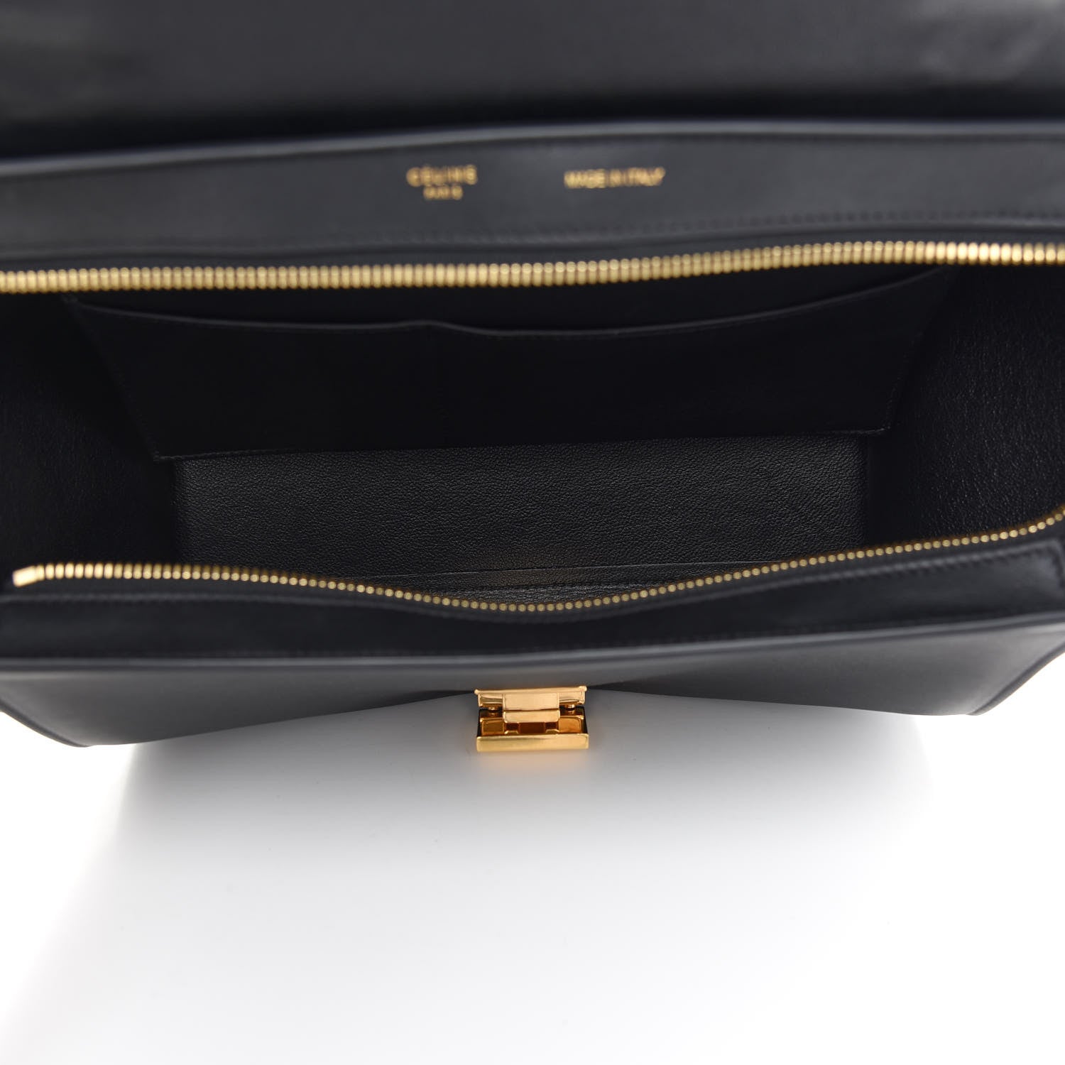 Celine Smooth Calfskin Suede Small Tri-Color Trapeze White 5 of 8