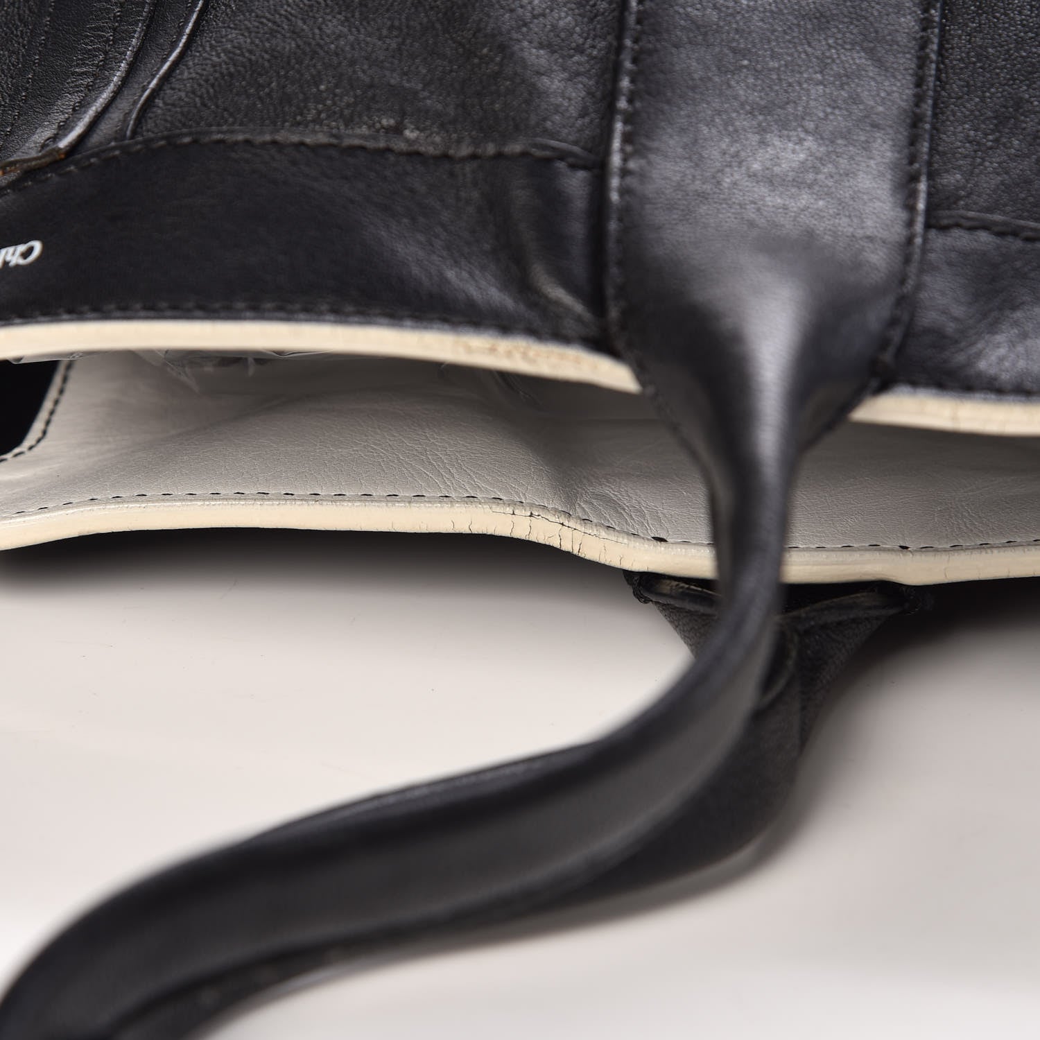 Chloe Calfskin Medium Alison East West Tote Black White 12 of 15