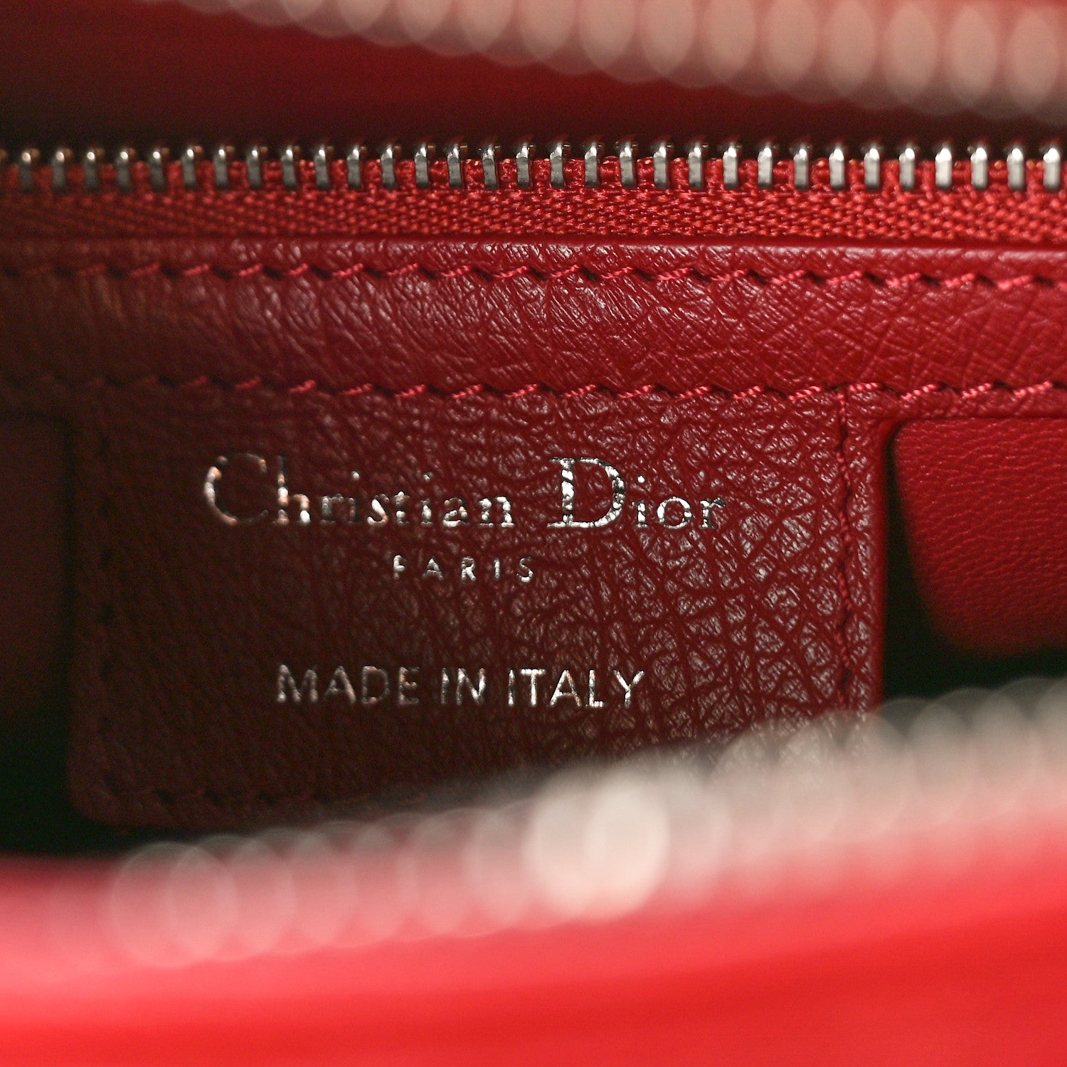 Christian Dior Ostrich Large Lady Dior Dark Brick 6 of 8