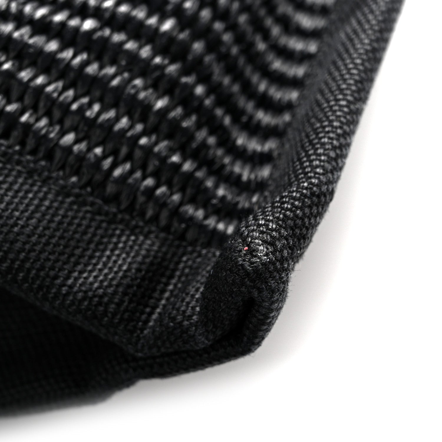 Saint Laurent Raffia Linen Calfskin Small Rive Gauche Tote Black 14 of 14