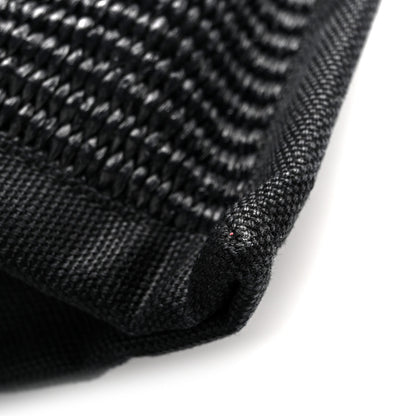 Saint Laurent Raffia Linen Calfskin Small Rive Gauche Tote Black 14 of 14